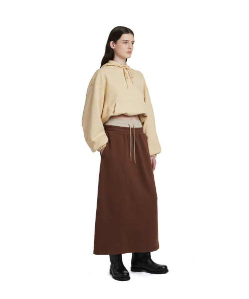 TRUNK PROJECT(トランクプロジェクト)の「Logo Cropped Hoodie_Yellow(パーカー・レディース・ライトイエロー・SMALL/MEDIUM/X-SMALL)」の3枚目の写真