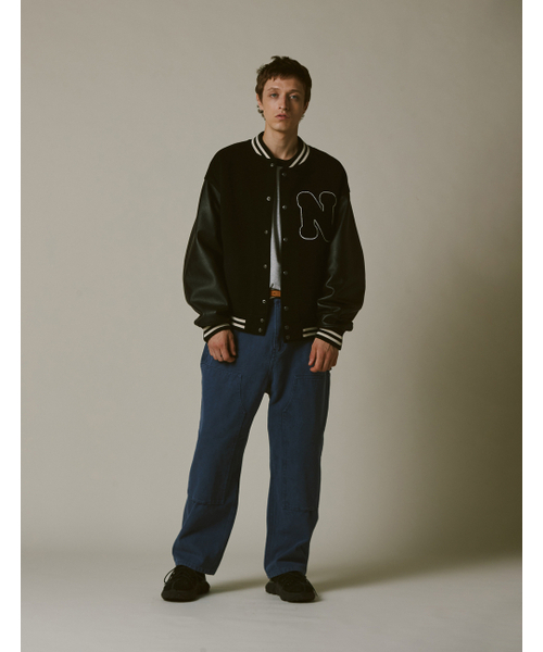 NAMERCLOTHING（ネイマークローディング）の「N BOUCLE VARSITY JACKET BLACK（スタジャン・レディース・その他・LARGE/X-LARGE/MEDIUM）」の2枚目の写真