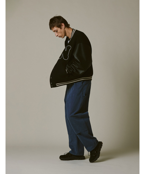 NAMERCLOTHING（ネイマークローディング）の「N BOUCLE VARSITY JACKET BLACK（スタジャン・レディース・その他・LARGE/X-LARGE/MEDIUM）」の4枚目の写真