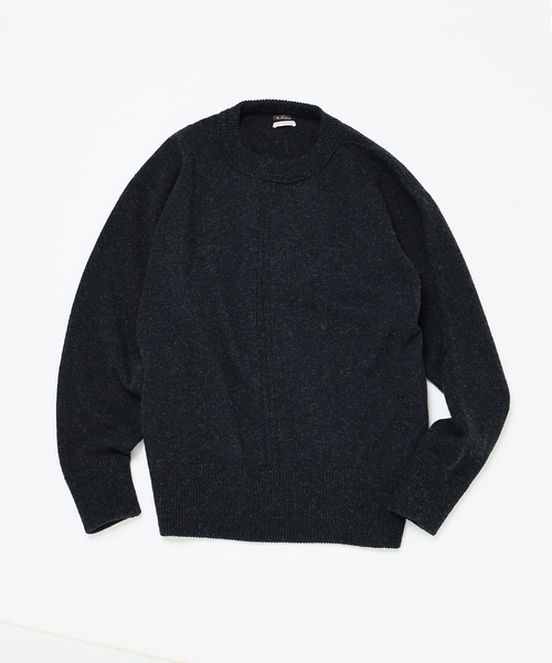 Ets.MATERIAUX（マテリオ）の「【L`etiquette × EDIFICE】フレンチ アーミー ニット（ニット/セーター・メンズ・ブルー系その他/チャコールグレー/ホワイト系その他・MEDIUM/LARGE）」の3枚目の写真