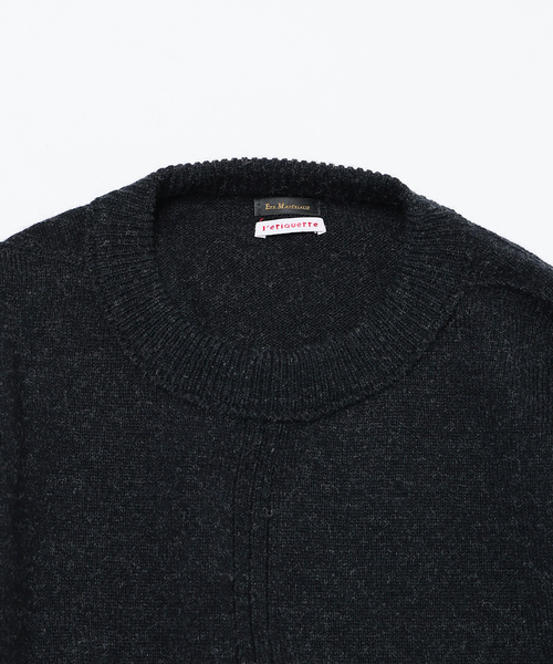 Ets.MATERIAUX（マテリオ）の「【L`etiquette × EDIFICE】フレンチ アーミー ニット（ニット/セーター・メンズ・ブルー系その他/チャコールグレー/ホワイト系その他・MEDIUM/LARGE）」の6枚目の写真