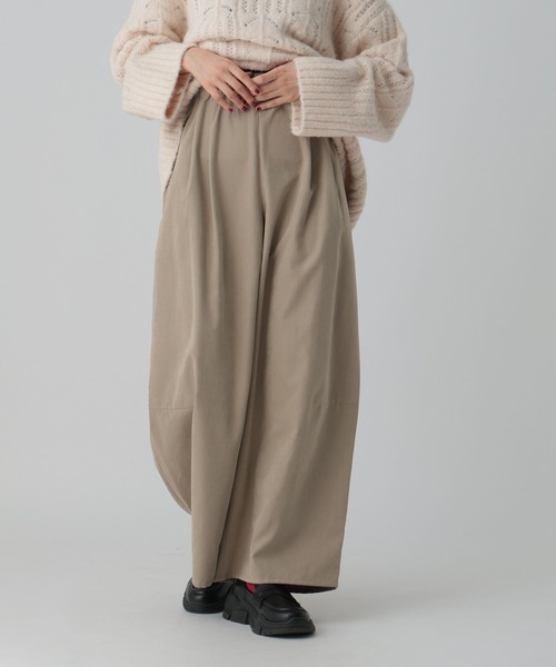 LEPSIM（レプシィム）の「フィブリルワイドパンツ　601342（その他パンツ・レディース・ブラック/チャコールグレー/ベージュ・FREE）」の3枚目の写真