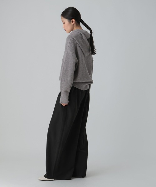 LEPSIM（レプシィム）の「フィブリルワイドパンツ　601342（その他パンツ・レディース・ブラック/チャコールグレー/ベージュ・FREE）」の8枚目の写真