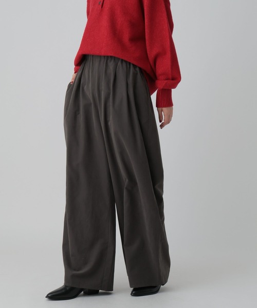 LEPSIM（レプシィム）の「フィブリルワイドパンツ　601342（その他パンツ・レディース・ブラック/チャコールグレー/ベージュ・FREE）」の10枚目の写真