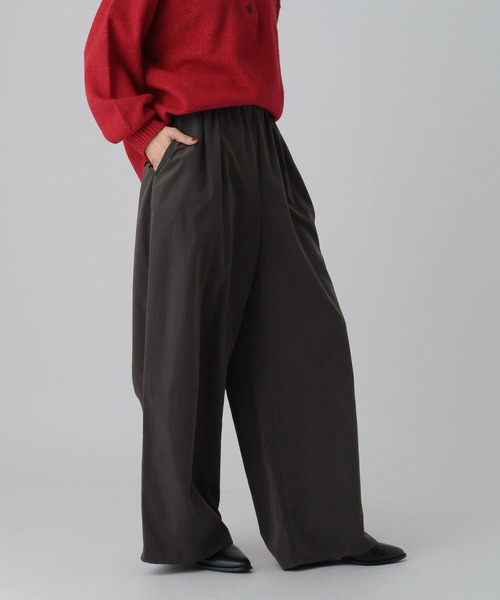 LEPSIM（レプシィム）の「フィブリルワイドパンツ　601342（その他パンツ・レディース・ブラック/チャコールグレー/ベージュ・FREE）」の12枚目の写真