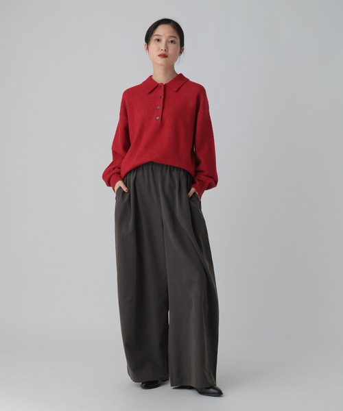 LEPSIM（レプシィム）の「フィブリルワイドパンツ　601342（その他パンツ・レディース・ブラック/チャコールグレー/ベージュ・FREE）」の13枚目の写真