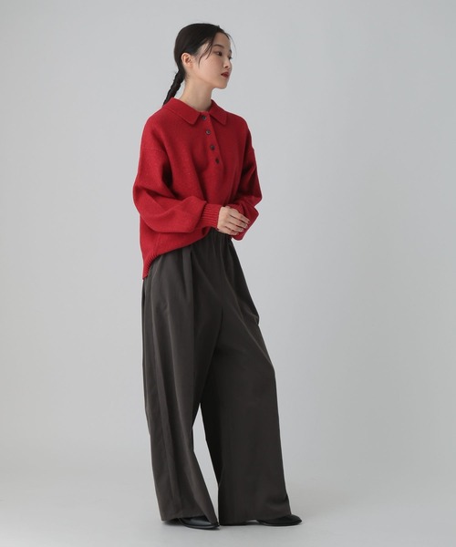 LEPSIM（レプシィム）の「フィブリルワイドパンツ　601342（その他パンツ・レディース・ブラック/チャコールグレー/ベージュ・FREE）」の15枚目の写真