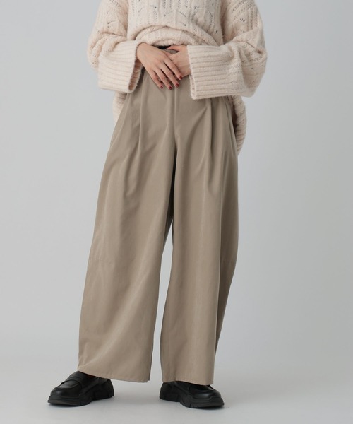 LEPSIM（レプシィム）の「フィブリルワイドパンツ　601342（その他パンツ・レディース・ブラック/チャコールグレー/ベージュ・FREE）」の18枚目の写真