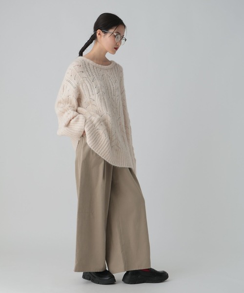 LEPSIM（レプシィム）の「フィブリルワイドパンツ　601342（その他パンツ・レディース・ブラック/チャコールグレー/ベージュ・FREE）」の21枚目の写真