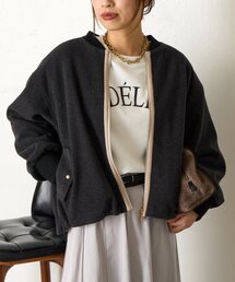 【あったか/上品】バックラッフルジャケット