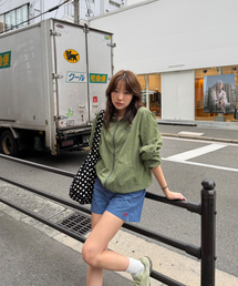 HOMEBODY THINGS（ホームバディ ティングズ）の「NEED SOME SPACE WINDBREAKER (GREEN)（ナイロンジャケット）」