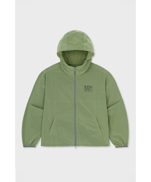 HOMEBODY THINGS（ホームバディ ティングズ）の「NEED SOME SPACE WINDBREAKER (GREEN)（ナイロンジャケット・レディース・その他・1/2）」の7枚目の写真