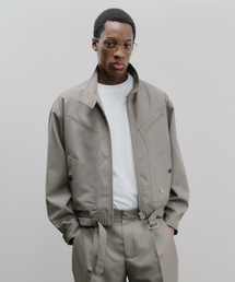 IEY（アイイーワイ）の「HARRIS BELTED JACKET Khaki（その他アウター）」