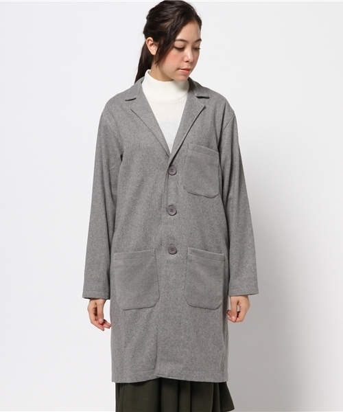 OUTLET(アウトレット)の「【Omekashi】HIGHLAグラデーションワークコート(その他アウター・レディース・グレー/パープル/キャメル・FREE)」の11枚目の写真