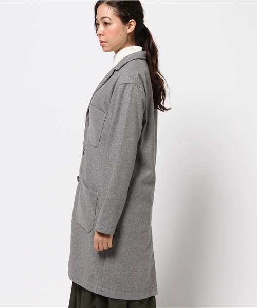 OUTLET(アウトレット)の「【Omekashi】HIGHLAグラデーションワークコート(その他アウター・レディース・グレー/パープル/キャメル・FREE)」の12枚目の写真