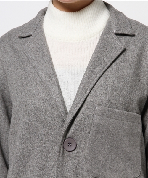OUTLET(アウトレット)の「【Omekashi】HIGHLAグラデーションワークコート(その他アウター・レディース・グレー/パープル/キャメル・FREE)」の5枚目の写真