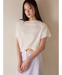 PEEP（ピープ）の「Cloudy One-Shoulder Top_White（Tシャツ/カットソー）」