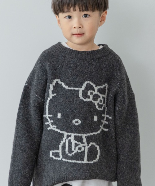 セール】【HELLO KITTY】ジャガードBIGプルオーバー 606822（ニット