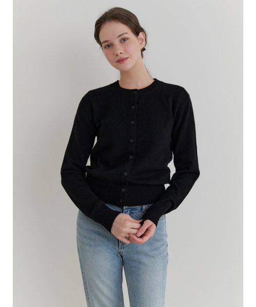 RE_L（リエル）の「Pea wool cardigan (black)（カーディガン/ボレロ・レディース・その他・FREE）」の4枚目の写真