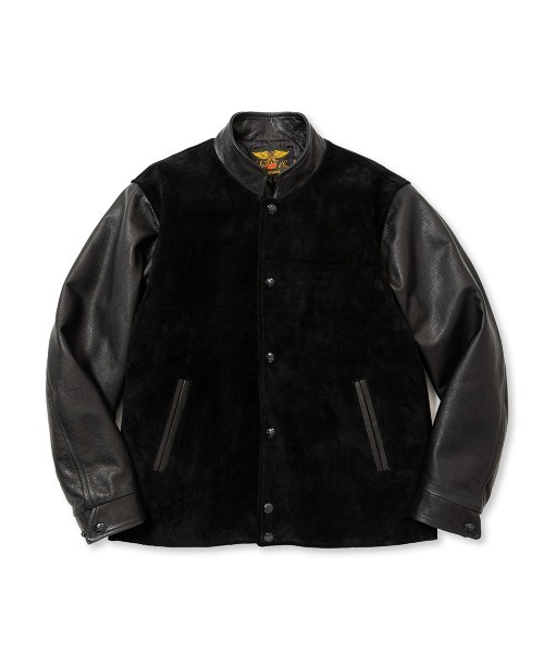 CALEE(�L�����[)��CROME LEATHER AWARD TYPE JACKET(�u���]��)
