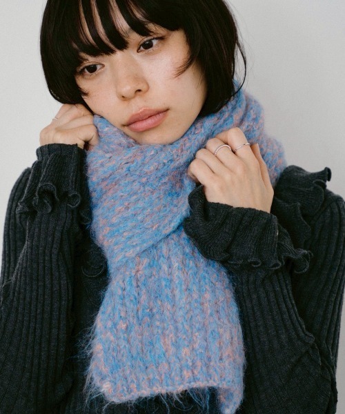 DRWCYS（ドロシーズ）の「ミックスカラーウォームマフラー（マフラー・レディース・ブラック/ピンク・FREE）」の16枚目の写真