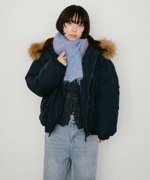 DRWCYS（ドロシーズ）の「ミックスカラーウォームマフラー（マフラー・レディース・ブラック/ピンク・FREE）」の20枚目の写真