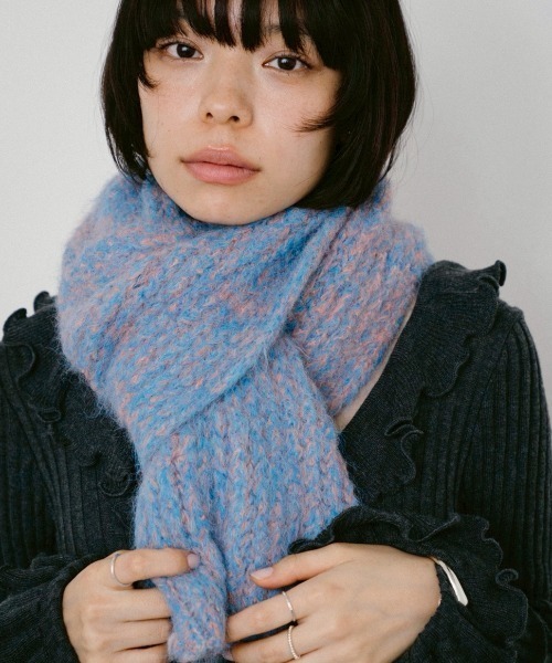 DRWCYS（ドロシーズ）の「ミックスカラーウォームマフラー（マフラー・レディース・ブラック/ピンク・FREE）」の17枚目の写真