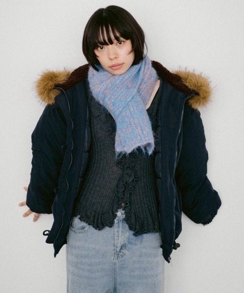 DRWCYS（ドロシーズ）の「ミックスカラーウォームマフラー（マフラー・レディース・ブラック/ピンク・FREE）」の19枚目の写真