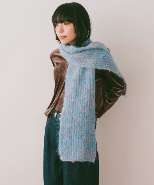 DRWCYS（ドロシーズ）の「ミックスカラーウォームマフラー（マフラー・レディース・ブラック/ピンク・FREE）」の13枚目の写真