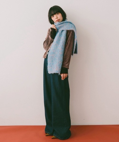 DRWCYS（ドロシーズ）の「ミックスカラーウォームマフラー（マフラー・レディース・ブラック/ピンク・FREE）」の11枚目の写真