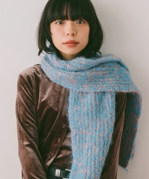 DRWCYS（ドロシーズ）の「ミックスカラーウォームマフラー（マフラー・レディース・ブラック/ピンク・FREE）」の9枚目の写真