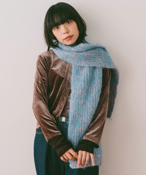 DRWCYS（ドロシーズ）の「ミックスカラーウォームマフラー（マフラー・レディース・ブラック/ピンク・FREE）」の10枚目の写真