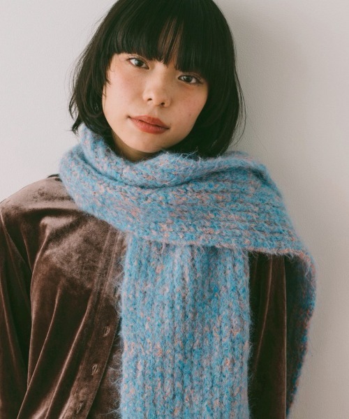 DRWCYS（ドロシーズ）の「ミックスカラーウォームマフラー（マフラー・レディース・ブラック/ピンク・FREE）」の14枚目の写真