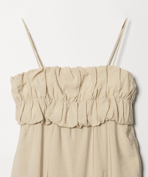 EMMEL REFINES（エメルリファインズ）の「＜EMMEL REFINES＞EM ビスチェライク サロペット（サロペット/オーバーオール・レディース・ベージュ/ブラック・M/S）」の10枚目の写真