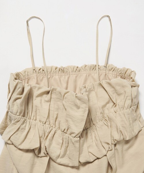 EMMEL REFINES（エメルリファインズ）の「＜EMMEL REFINES＞EM ビスチェライク サロペット（サロペット/オーバーオール・レディース・ベージュ/ブラック・M/S）」の11枚目の写真