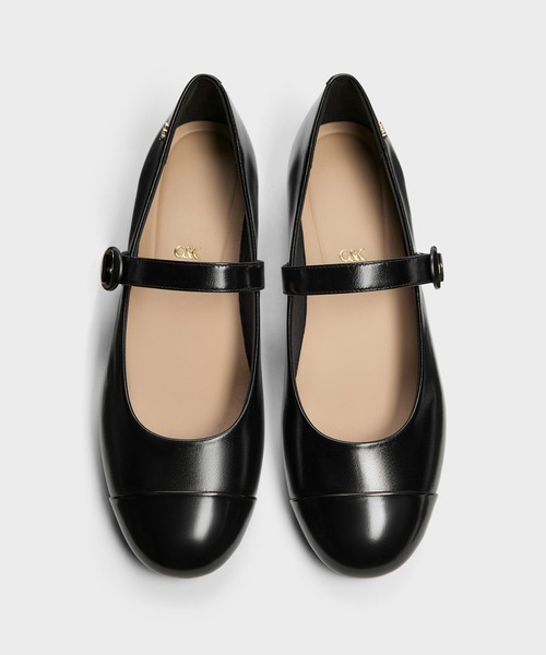 CHARLES & KEITH(チャールズ & キース)の「レザーキャップトゥ メリージェーン(パンプス・レディース・ブラック/オートミール・22.5cm/23cm/23.5cm/24.5cm/25cm)」の6枚目の写真
