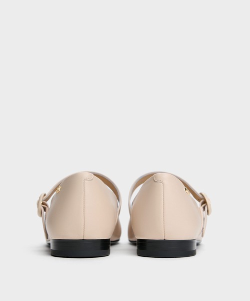 CHARLES & KEITH(チャールズ & キース)の「レザーキャップトゥ メリージェーン(パンプス・レディース・ブラック/オートミール・22.5cm/23cm/23.5cm/24.5cm/25cm)」の9枚目の写真