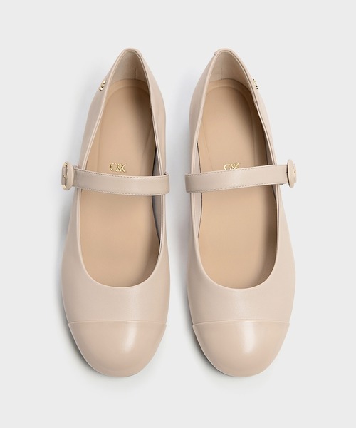 CHARLES & KEITH(チャールズ & キース)の「レザーキャップトゥ メリージェーン(パンプス・レディース・ブラック/オートミール・22.5cm/23cm/23.5cm/24.5cm/25cm)」の11枚目の写真