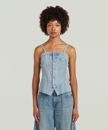 Kick Bustier Top/スリムデニムビスチェ