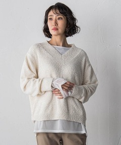 アルパカウールブークレニットキャミソール（ニット/セーター）｜か