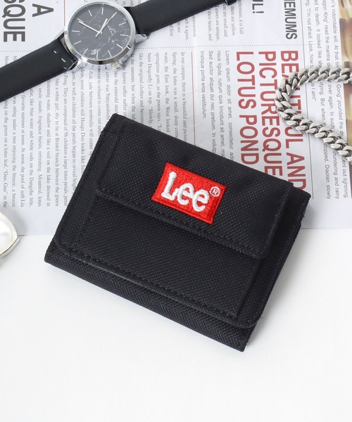 Lee(リー)の「Lee(リー)ブランドロゴBOXロゴ刺繍三つ折り財布/ミニ財布(財布・メンズ・グリーン/ブラック/ブルー/レッド・FREE)」の4枚目の写真