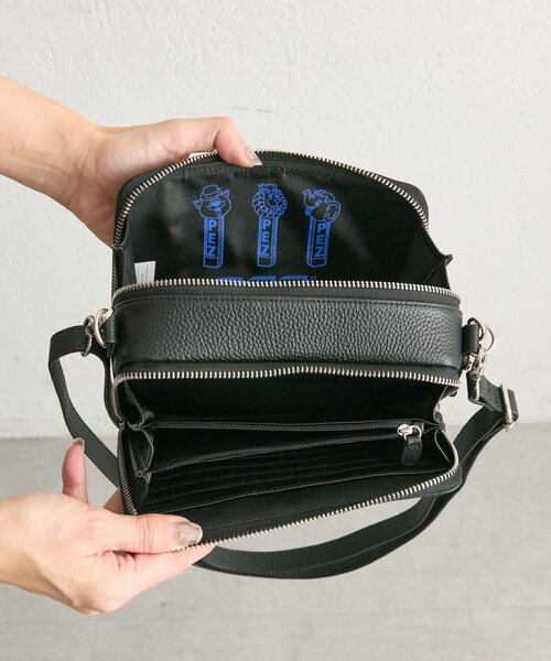 セール】【PEZ(ペッツ)×ear】本革ウォレット&ショルダーバッグ（財布