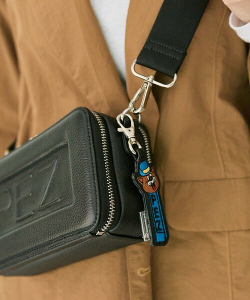 PEZ ear PAPILLONNER ウォレットショルダーバッグ セール】【PEZ(ペッツ)×ear】本革ウォレット&ショルダーバッグ（財布