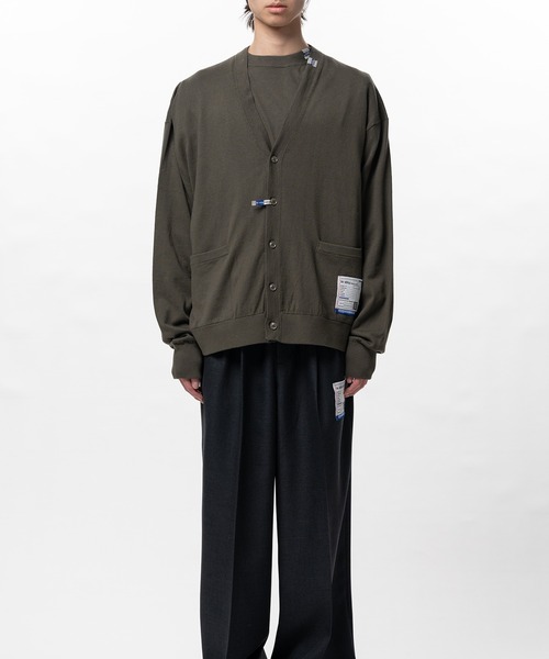 In・stru(men-tal).（インストルメンタル）の「High Gauge Knit Cardigan（カーディガン/ボレロ・メンズ・カーキ/ブラック/グレー・46/44/48）」の5枚目の写真