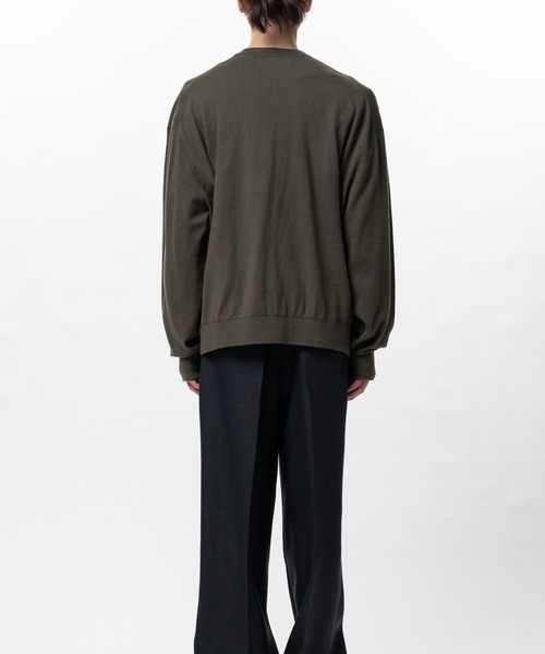 In・stru(men-tal).（インストルメンタル）の「High Gauge Knit Cardigan（カーディガン/ボレロ・メンズ・カーキ/ブラック/グレー・46/44/48）」の7枚目の写真