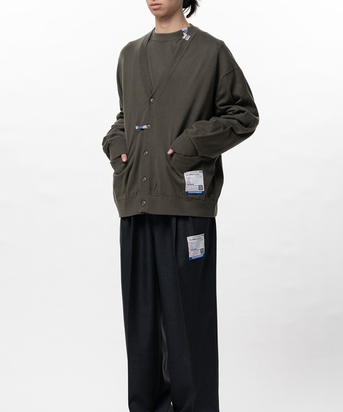 In・stru(men-tal).（インストルメンタル）の「High Gauge Knit Cardigan（カーディガン/ボレロ・メンズ・カーキ/ブラック/グレー・46/44/48）」の9枚目の写真