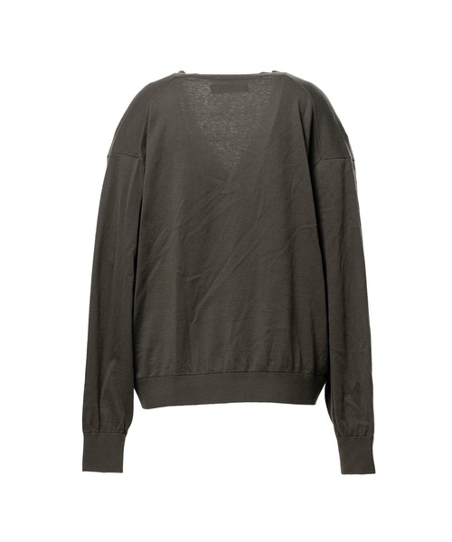 In・stru(men-tal).（インストルメンタル）の「High Gauge Knit Cardigan（カーディガン/ボレロ・メンズ・カーキ/ブラック/グレー・46/44/48）」の4枚目の写真