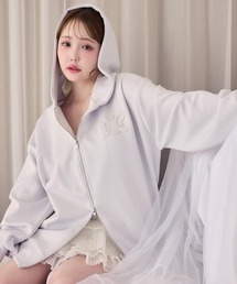 one after another NICE CLAUP | ゆるたぽシルエット/オーバーサイズグリッターパーカー(パーカー)