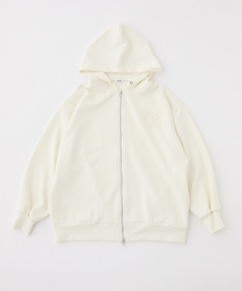 ゆるたぽシルエット/オーバーサイズグリッターパーカー（パーカー