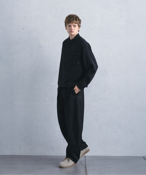 +phenix(プラスフェニックス)の「【WEB・直営店限定】+phenix(プラスフェニックス)COCOON SILHOUETTE RELAXED PANTS コクーンシルエット リラックス パンツ(その他パンツ・メンズ・ブラック/チャコール・M/XL/L)」の6枚目の写真